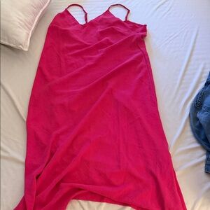 A New Day Vibrant Pink Slip Dress
